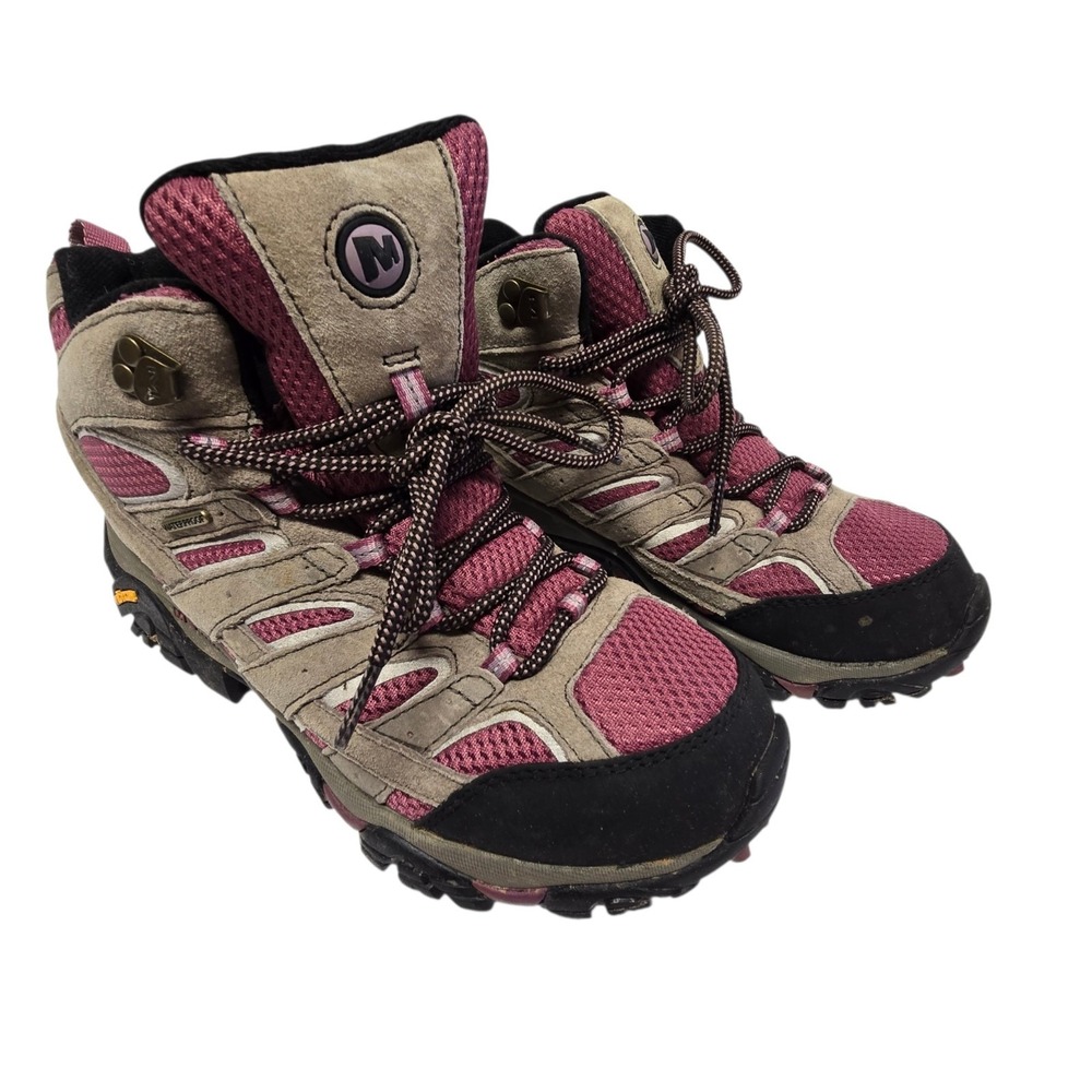 Merrell 06052 Waterproof Boot Moab Mid Women's Size 9.5 Hiking Trail Chukka